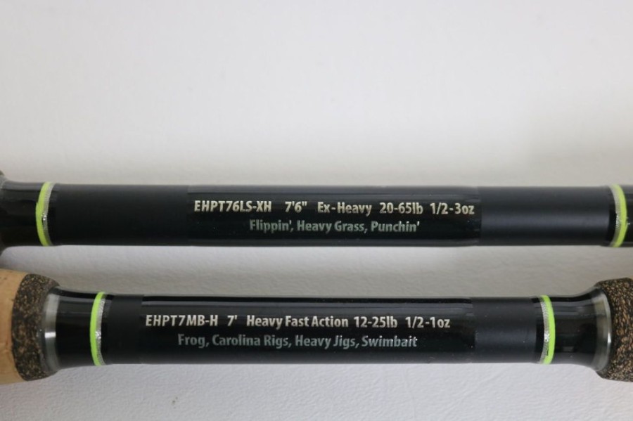 Used Enigma Casting Rods | Enigma Hpt Ehpt76Ls-Xh And Ehpt7Mb-H Casting Rods - Used - Good Condition