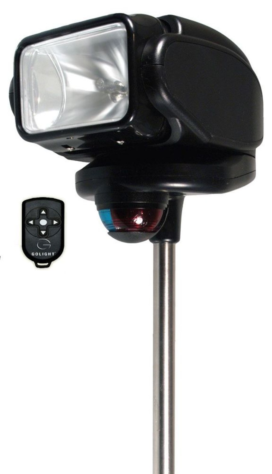 Marine GoLight | Golight Gobee Black Stanchion Mount W/Remote