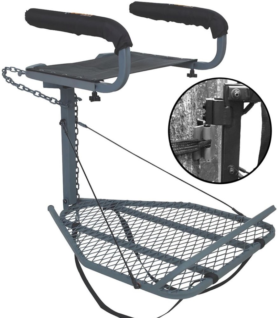 Hunting Ol' Man Treestands | Ol' Man Roost Elite With Safe-Link & Receiver | O-009-Sle