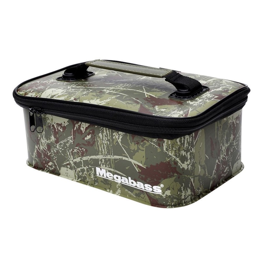 Fishing Megabass Tackle Boxes & Bags | Megabass Multi Inner Case Green Camo | 0240136827